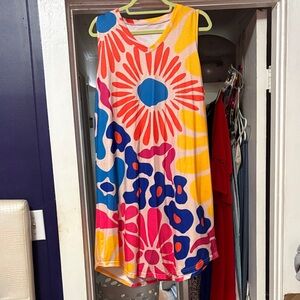 Vibrant Floral Sleeveless Dress